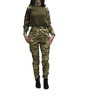 Жіночі тактичні військові штани укрпіксель стрейч