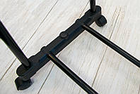 Телескопическая вешалка-стойка для одежды на колесиках Douple-Pole, черный-серый | вішалка-вішак-стійка (ЮА)