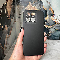 Чехол черный с защитой камеры для Huawei Honor x8a накладка силиконовая черная на хонор х8а