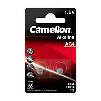 Батарейка CAMELION AG4 Button cell BP2 2шт (C-12050204)