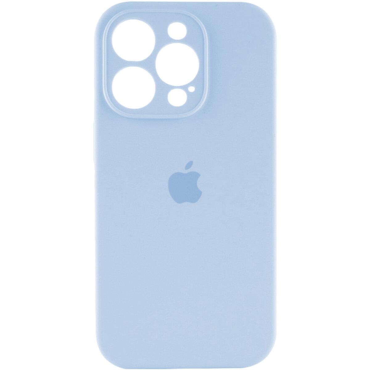 Чохол для iPhone 13 Pro Silicone Full Case AA Camera Protect, Mist Blue
