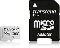 MicroSDHC (UHS-1) Transcend 300S 16Gb class 10 (adapter SD)