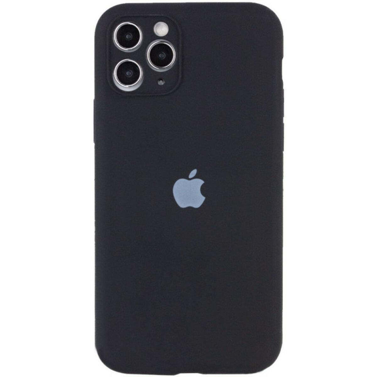 Чохол для iPhone 12 Pro Silicone Full Case Camera Protect, Black