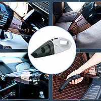 Ручной пылесос для автомобиля Vacuum Cleaner 120W 7.4V Черный пилосос в машину, мини пылесос для дома (ЮА)