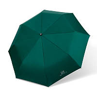 Зонт мужской и женский автомат "Super prevent sun 2в1" 95 см, зелено-черный зонтик от дождя и УФ-лучей (ЮА)