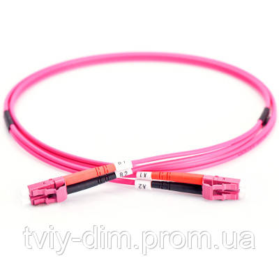 Оптичний патчкорд Digitus LC/UPC-LC/UPC,50/125 OM4 (Multimode),duplex, 3 m (DK-2533-03-4) (код 1548867)