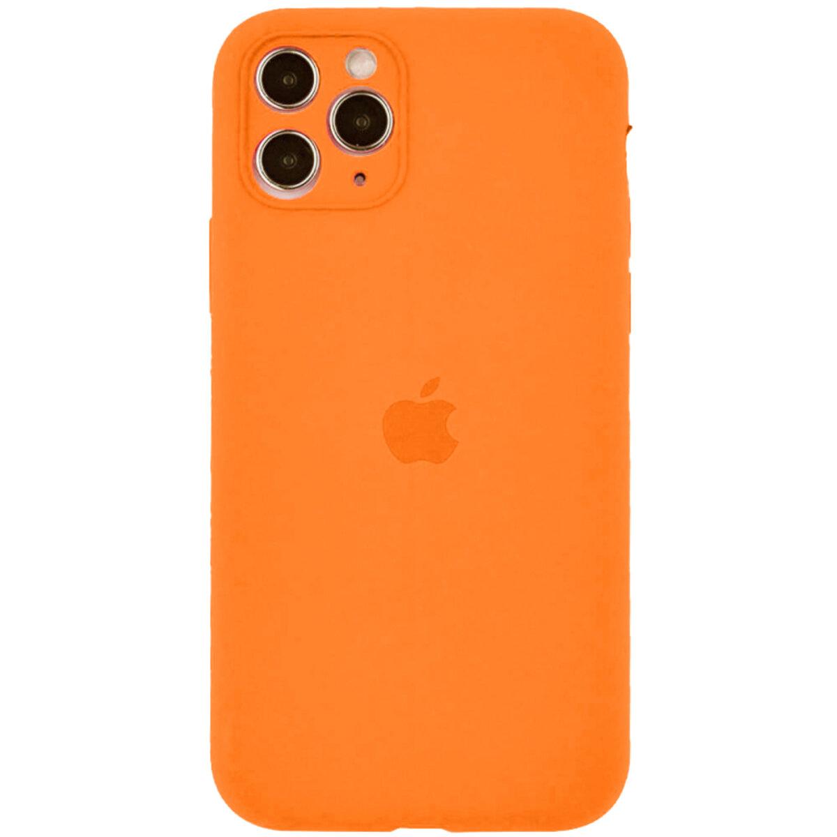 Чохол для iPhone 12 Pro Max Silicone Full Case Camera Protect, Orange