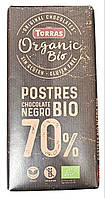 Чорний шоколад 70% какао Torras Organic bio 200 г , Іспанія