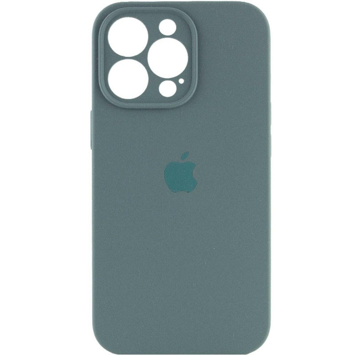 Чохол для iPhone 13 Pro Max Silicone Full Case Camera Protect, Pine Green