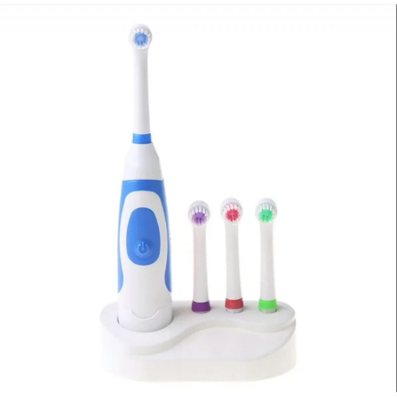 💙Електрична зубна щітка зі змінними насадками Electric ToothBrush BR00072 Синя, фото 1
