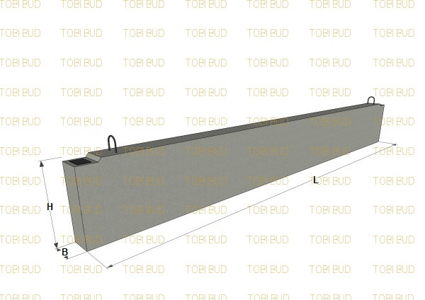 ПРГ 50-2.5-4т Прогон залізобетонний, фото 1