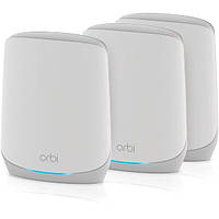 WiFi-система NETGEAR Orbi RBK763S, AX5400, WiFi 6, MESH, 3xGE LAN, 1xGE WAN, бел. цв. (3шт.)(RBK763S-100EUS)