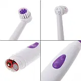 💙Електрична зубна щітка зі змінними насадками Electric ToothBrush BR00072 Синя, фото 6