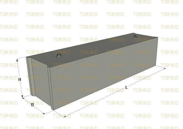 ФБС 9-4-3т Блок фундаментний, фото 1
