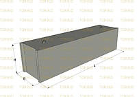 Фундамент железобетонный, блок ФБС 9-5-3т