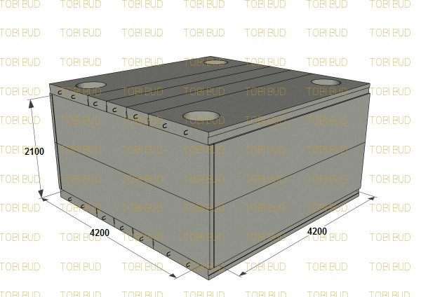 ТК-9 Залізобетонна теплокамера в зборі, фото 1