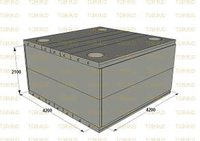 ТК-9 Залізобетонна теплокамера в зборі