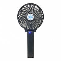 Ручной вентилятор Handy Mini fan Черный, мини вентилятор с фонариком настольный | міні вентилятор «H-s»