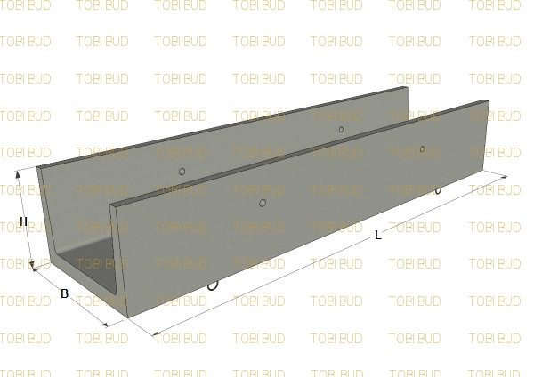 ЛПР-10-10 (противоерозійний розтрубний) Лоток (2700х1600х1230), фото 1
