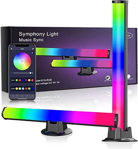 Розумна світлодіодна панель D18-RGB. USB-підсвітка з ефектом занурення, синхронізація з музикою