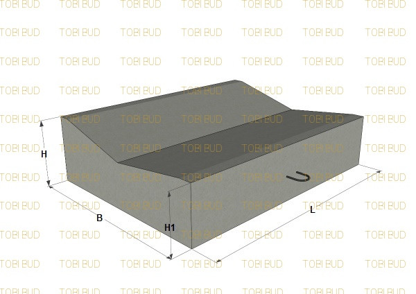 Лоток дорожний прикромочний Б-1-22-75, фото 1