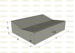 Лоток водовідвідний бетонний Б-1-24-100