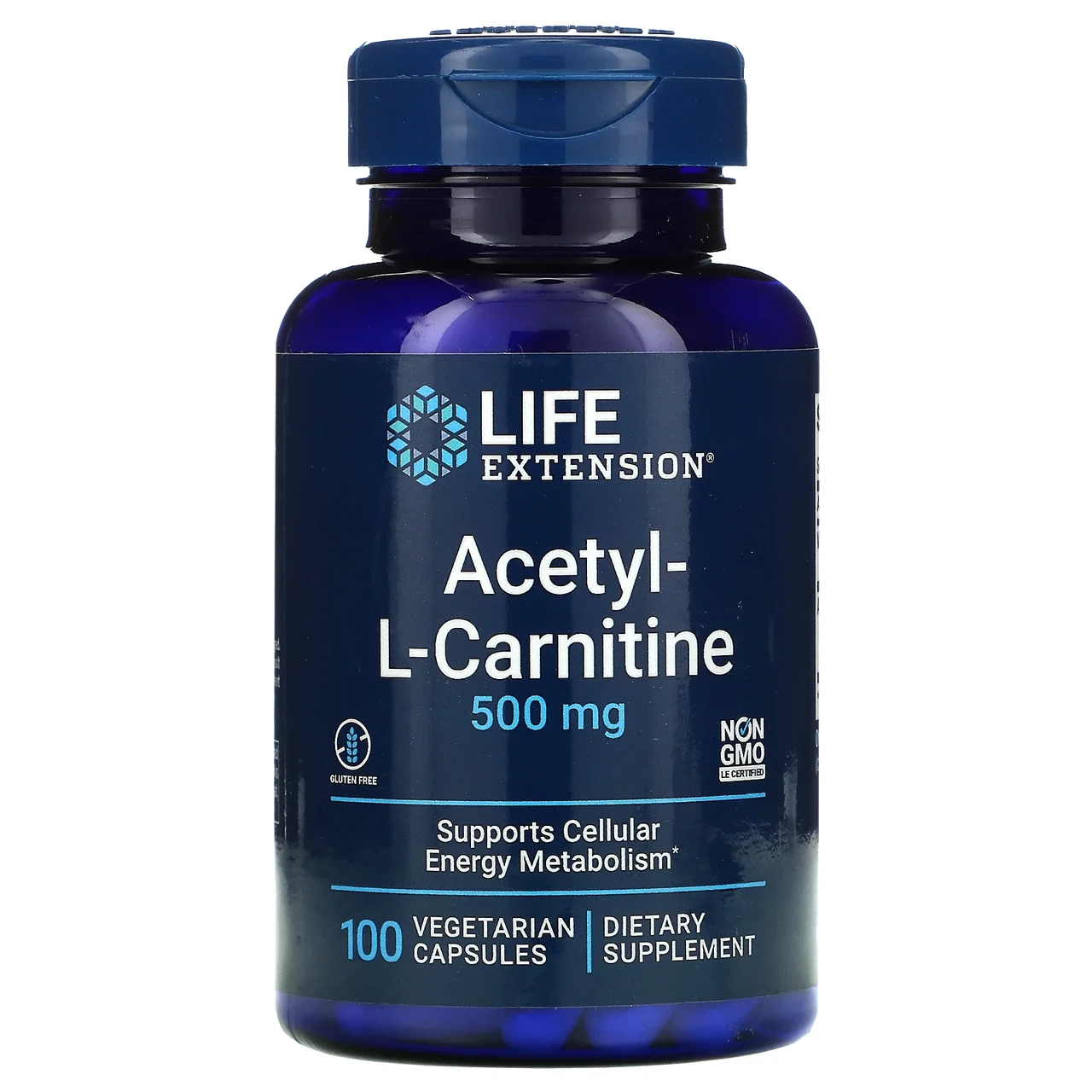 Life Extension, Ацетил-L-Карнітин, 500 мг, 100 капсул Київ, Київ