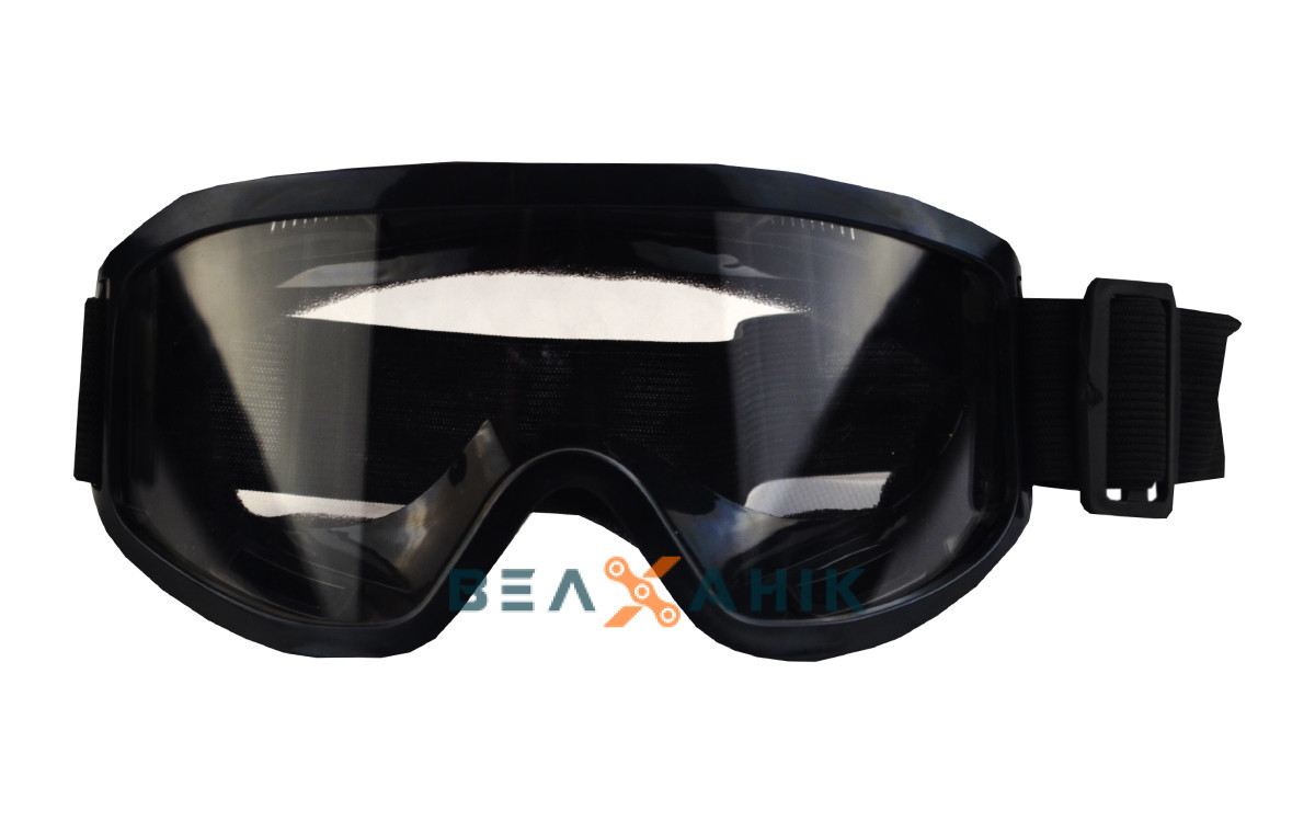 Окуляри кросові + поролон чорні, фото 1