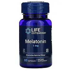 Life Extension, мелатонін, 1 мг, 60 капсул Київ