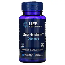 Life Extension, Sea-Iodine, 1000 мкг, 60 вегетаріанських капсул Київ