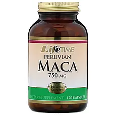 LifeTime Vitamins, Перуанська мака, 750 мг, 120 капсул LIF-50065 Київ