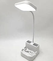 Настільна лампа з підставкою та органайзером для дрібниць qp-2209-A Настільна LED лампа на 5 Вт