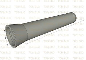 Труба залізобетонна ТБ 100.50-2