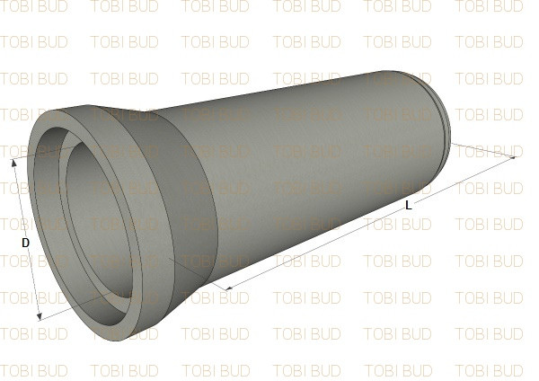 Бетонна Труба каналізаційна ТС 120.30-2, фото 1