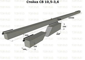 Стовпи електричні, опори СВ 105-3,6