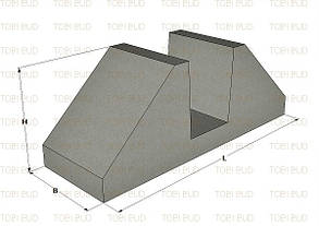ОФІ Фундамент огорожі залізобетонний