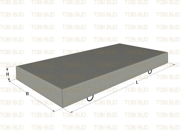 Плита жб для трамвайних шляхів 1П14.15.12, фото 1