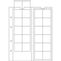 Аркуш OPTIMA LEUCHTTURM для 24 монет діаметром до 34 мм 200х250 мм