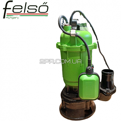 Потужний насос чавунний FS-PD 3100F з поплавком Felső : 3.1 кВт 25000л/год, піднімання води 20 м