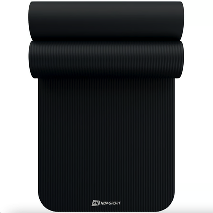 Килимок для йоги Hop-Sport HS-NB020GM NBR 2 см чорний, фото 1