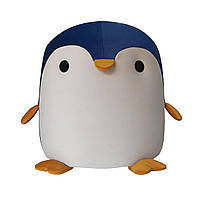 Дитячий пуф - пінгвін 35х35 см. Пуф синій пінгвін для дітей