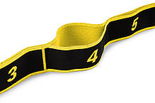 Резинка для фітнесу з петлями 12-30 кг HS-N904GB жовта, фото 5