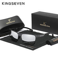 Мужские поляризационные солнцезащитные очки KINGSEVEN N753 Black Silver