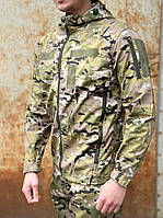 Тактическая куртка весенняя мультикам рипстоп Армейская водооталкивающаяя куртка ветровка рипстоп
