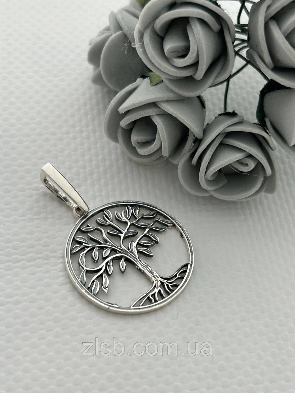 Срібний кулон Грошове дерево  1079кул, фото 1