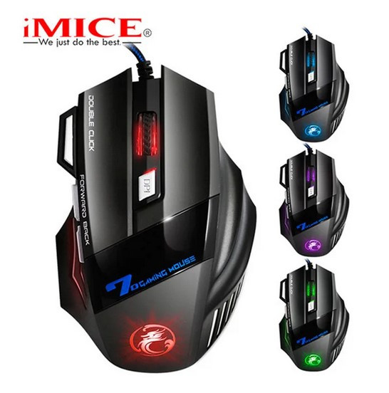 Мишка USB iMICE X7 3200 DPI ігрова з підсвічуванням, фото 1