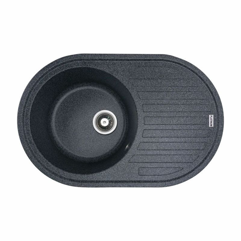 Кухонна мийка Platinum 7750 LIRA матова Графіт, фото 1