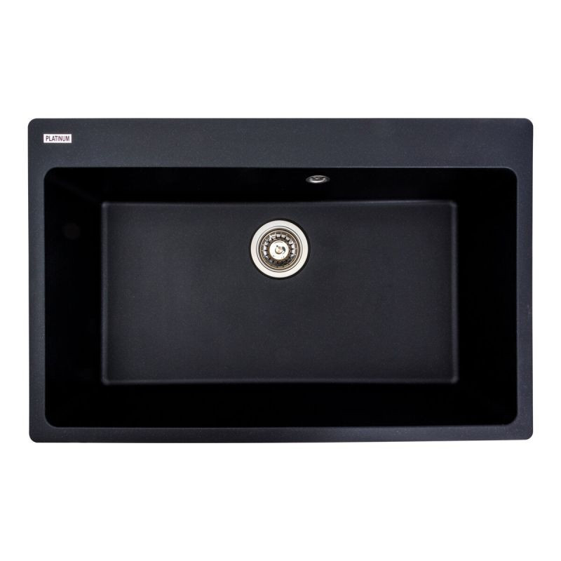 Кухонна мийка Platinum 7850 Bogema матова Чорний металік, фото 1