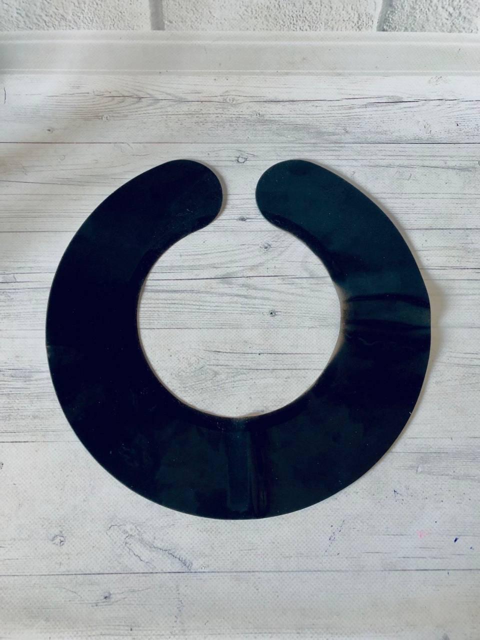 Комір-обтяжувач для пеньюару гумовий VUP-00 (Чорний), фото 1