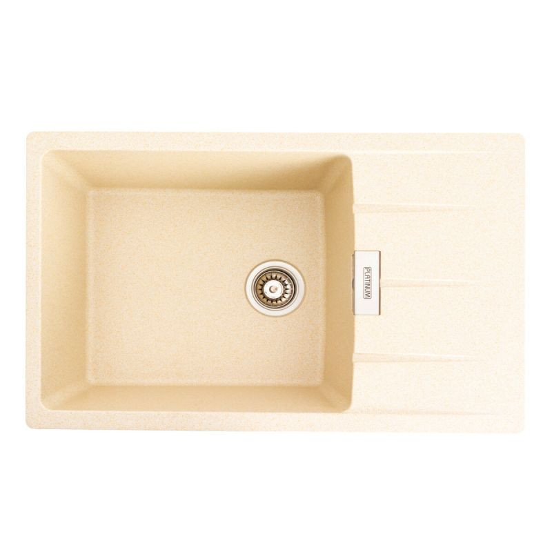 Кухонна мийка Platinum 7850 ROMA матова Пісок, фото 1